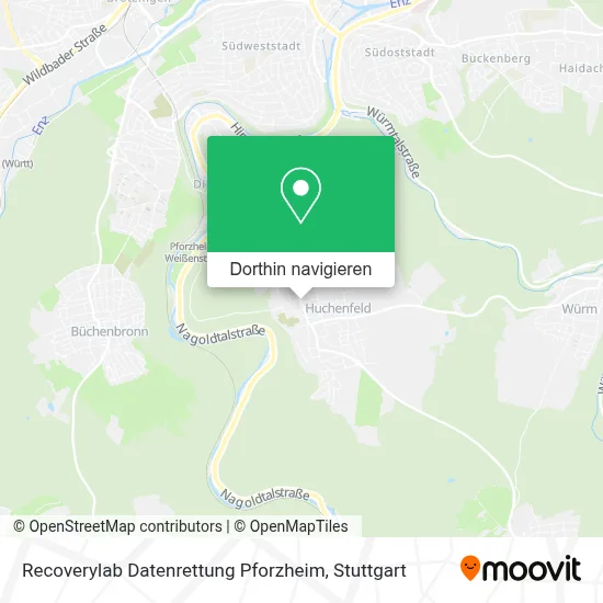 Recoverylab Datenrettung Pforzheim Karte