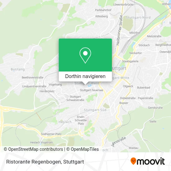 Ristorante Regenbogen Karte