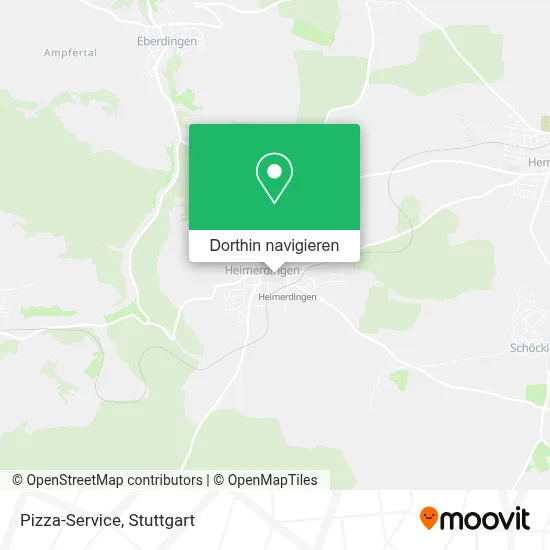Pizza-Service Karte