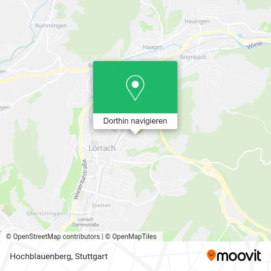 Hochblauenberg Karte