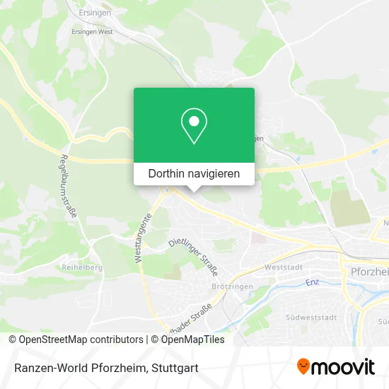 Ranzen-World Pforzheim Karte
