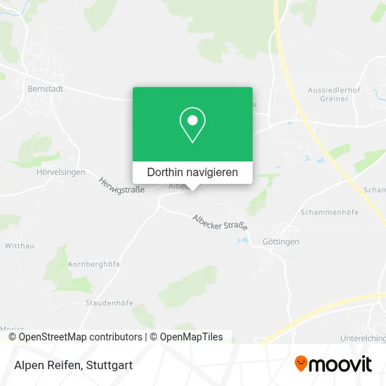 Alpen Reifen Karte