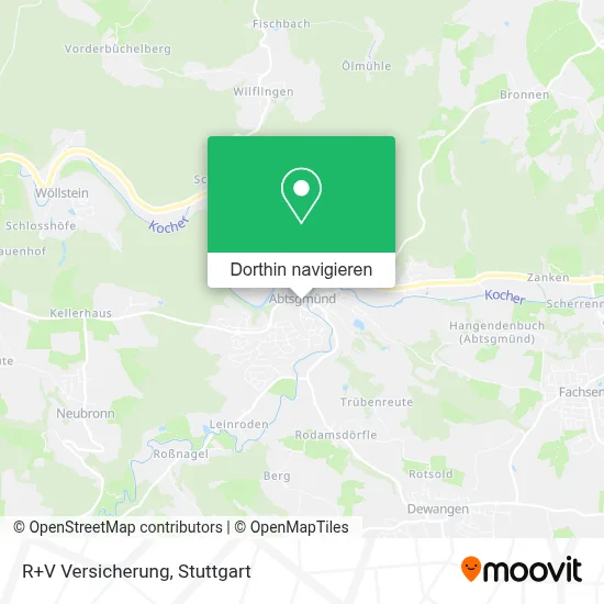 R+V Versicherung Karte