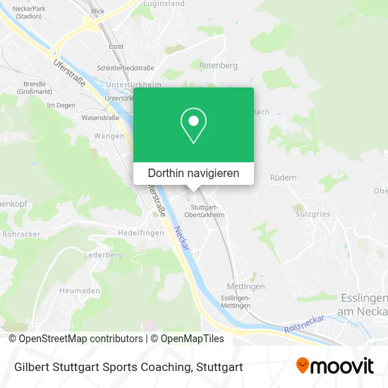 Gilbert Stuttgart Sports Coaching Karte