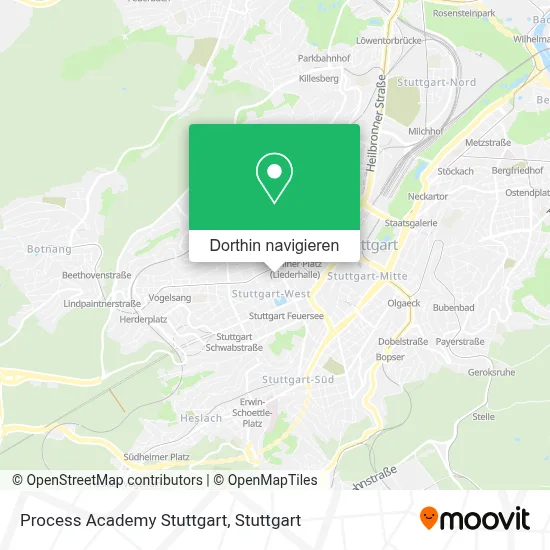 Process Academy Stuttgart Karte