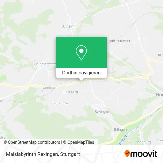 Maislabyrinth Rexingen Karte