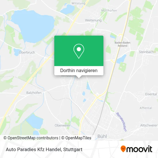 Auto Paradies Kfz Handel Karte
