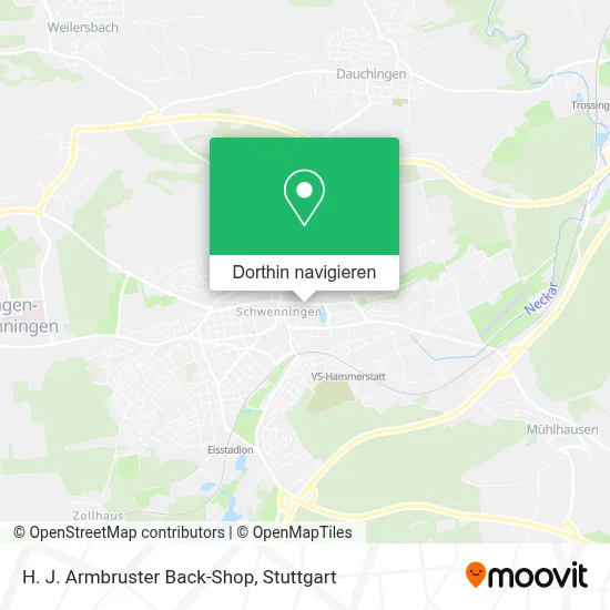 H. J. Armbruster Back-Shop Karte
