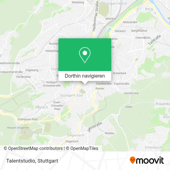 Talentstudio Karte