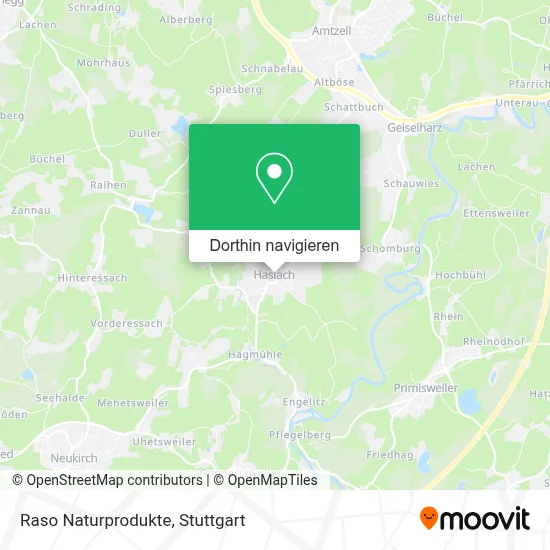 Raso Naturprodukte Karte