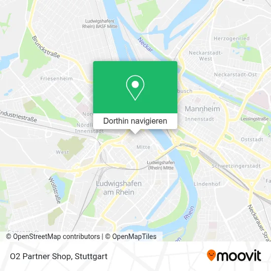 O2 Partner Shop Karte