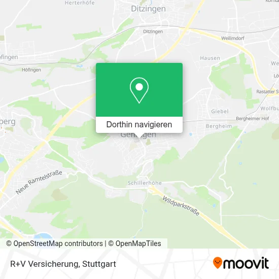 R+V Versicherung Karte