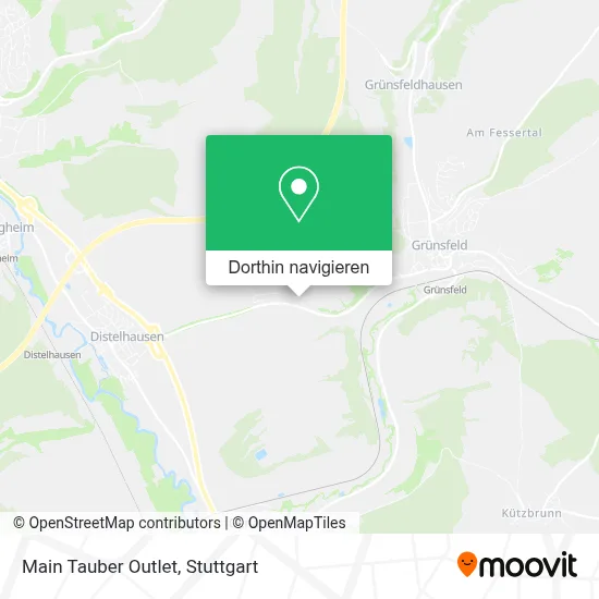Main Tauber Outlet Karte