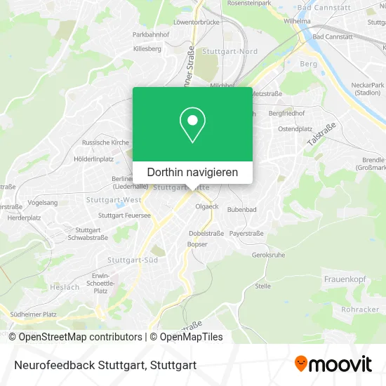 Neurofeedback Stuttgart Karte