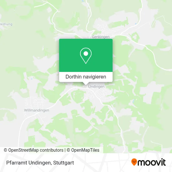 Pfarramt Undingen Karte