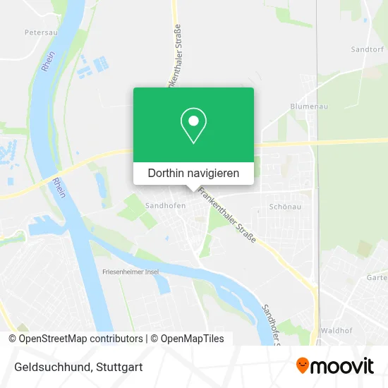 Geldsuchhund Karte