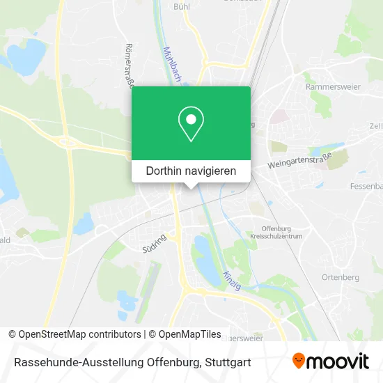 Rassehunde-Ausstellung Offenburg Karte
