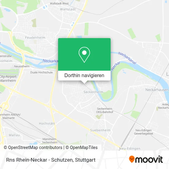 Rns Rhein-Neckar - Schutzen Karte