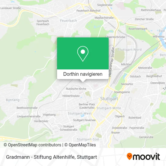 Gradmann - Stiftung Altenhilfe Karte