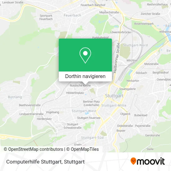Computerhilfe Stuttgart Karte