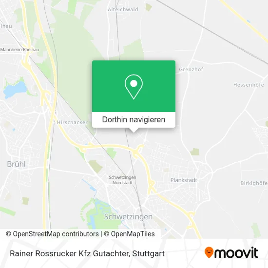 Rainer Rossrucker Kfz Gutachter Karte