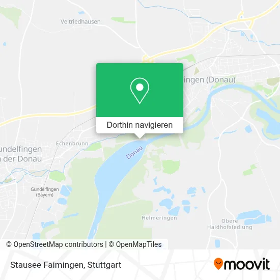 Stausee Faimingen Karte
