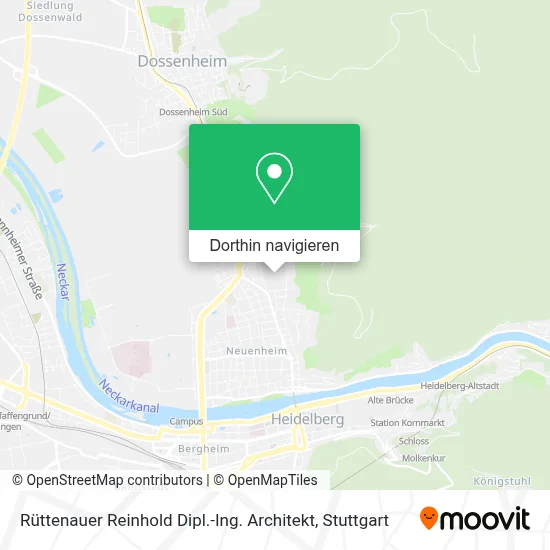Rüttenauer Reinhold Dipl.-Ing. Architekt Karte