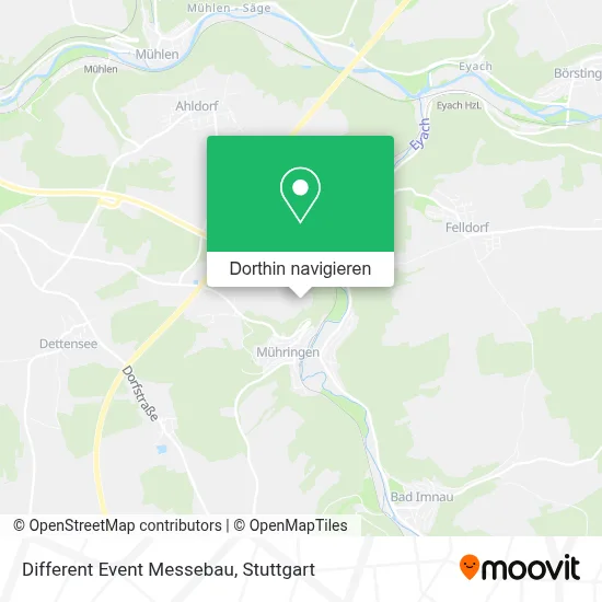 Different Event Messebau Karte