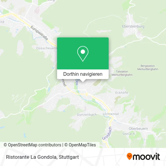 Ristorante La Gondola Karte