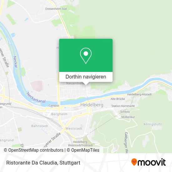 Ristorante Da Claudia Karte