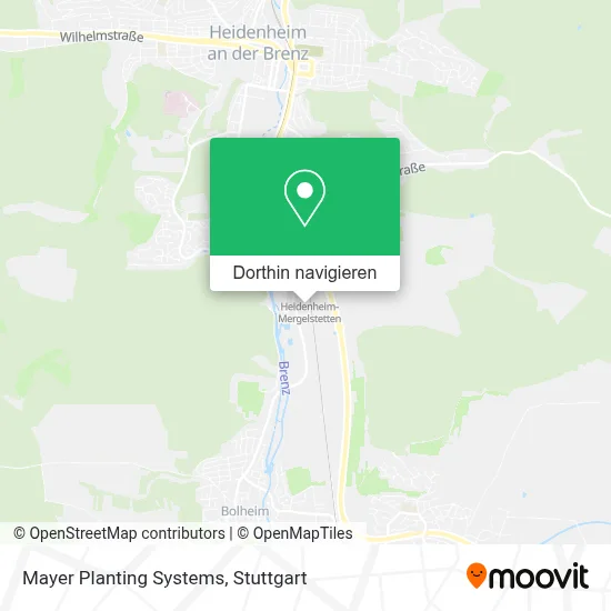 Mayer Planting Systems Karte
