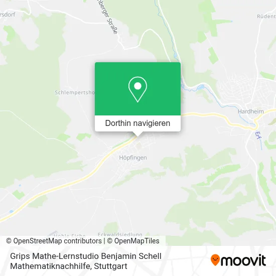 Grips Mathe-Lernstudio Benjamin Schell Mathematiknachhilfe Karte