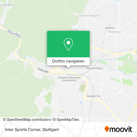 Inter Sports Corner Karte
