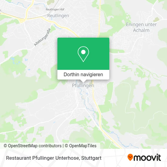 Restaurant Pfullinger Unterhose Karte