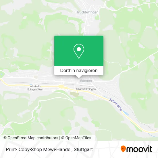 Print- Copy-Shop Mewi-Handel Karte