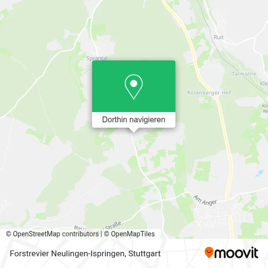 Forstrevier Neulingen-Ispringen Karte