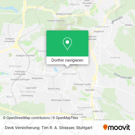 Devk Versicherung: Tim R. A. Strasser Karte