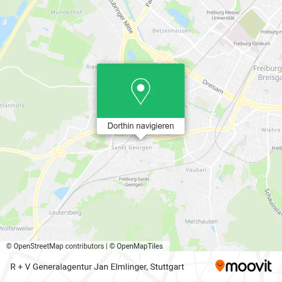 R + V Generalagentur Jan Elmlinger Karte