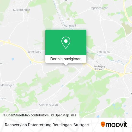 Recoverylab Datenrettung Reutlingen Karte