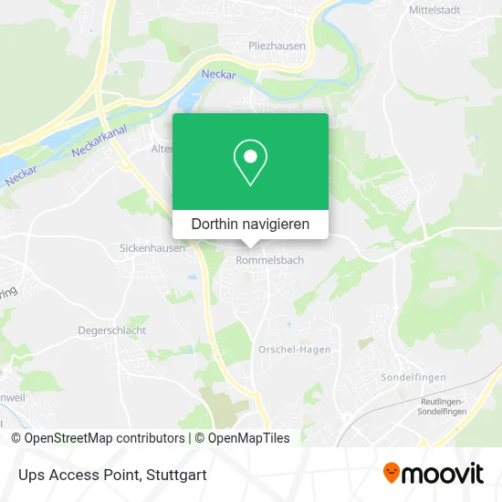 Ups Access Point Karte