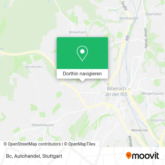 Bc, Autohandel Karte