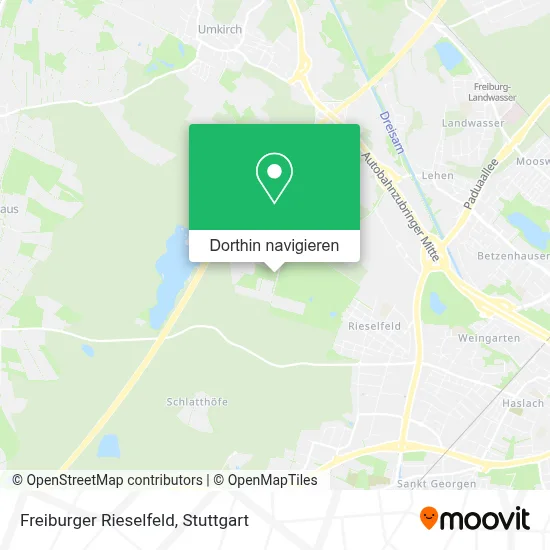 Freiburger Rieselfeld Karte