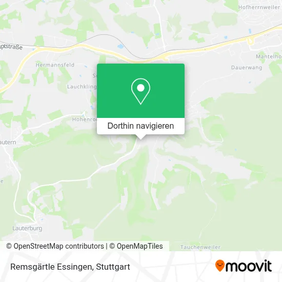 Remsgärtle Essingen Karte