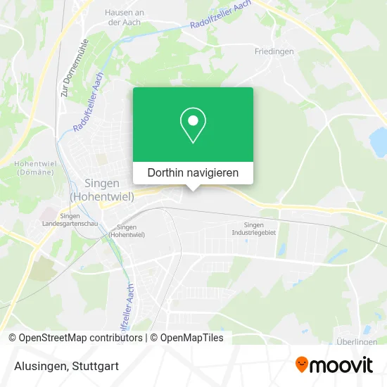 Alusingen Karte