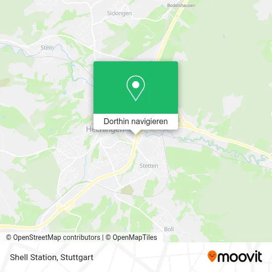 Shell Station Karte