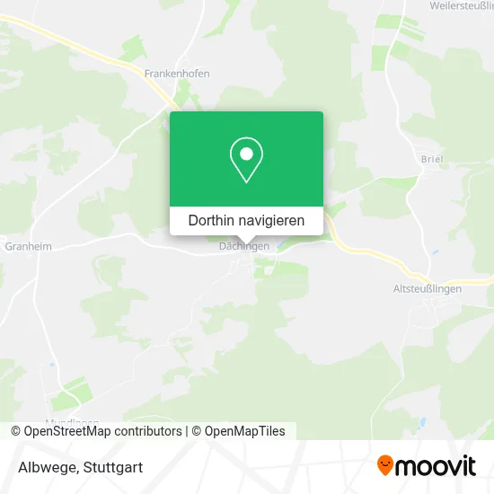 Albwege Karte