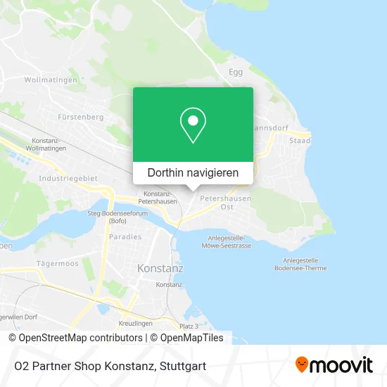 O2 Partner Shop Konstanz Karte
