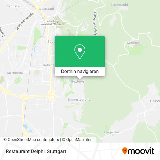 Restaurant Delphi Karte