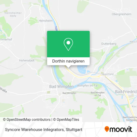 Syncore Warehouse Integrators Karte