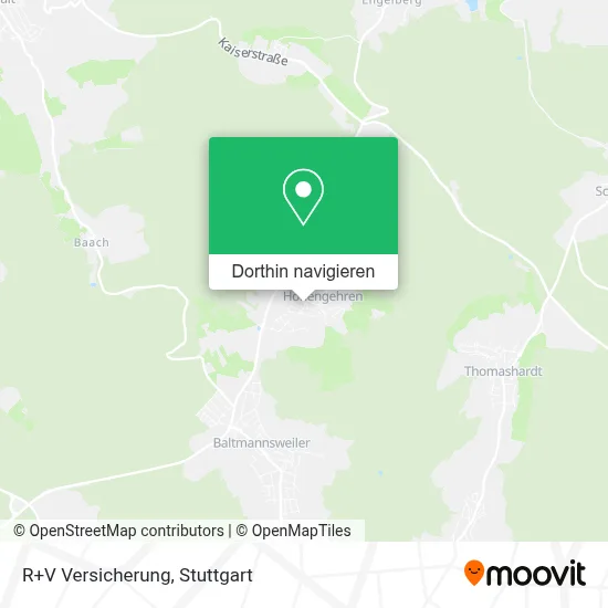 R+V Versicherung Karte